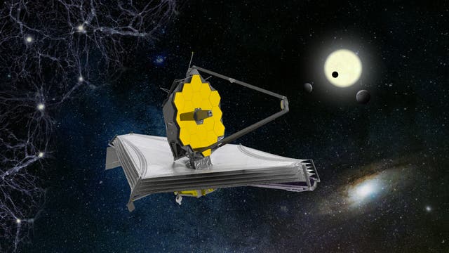 Künstlerische Darstellung des James Webb Teleskops