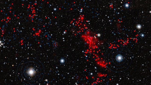 Galaxienstrukturen im tiefen Weltall