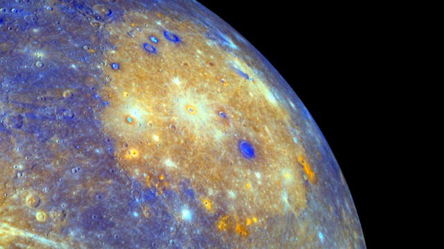 Das Einschlagbecken Caloris auf Merkur