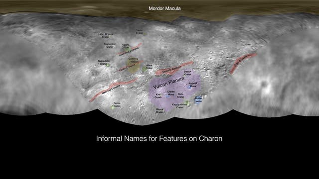 Flurnamen auf Charon