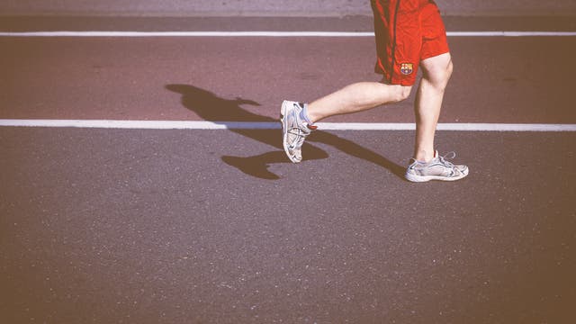 Beine eines Läufers
