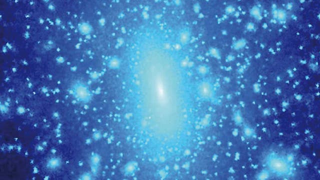 Die Verteilung der Dunklen Materie in einem Galaxienhaufen