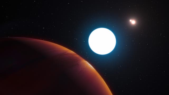 Künstlerische Darstellung des extrasolaren Planeten HD 131399Ab im Sternbild Zentaur