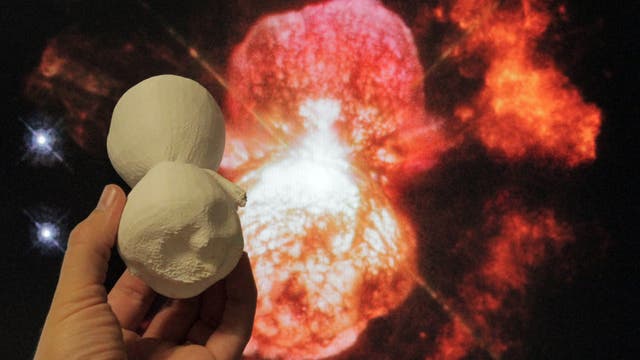 3-D-Modell der Eta-Carinae-Wolke