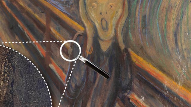 "Der Schrei" von Edvard Munch und das Geheimnis der weißen Flecken