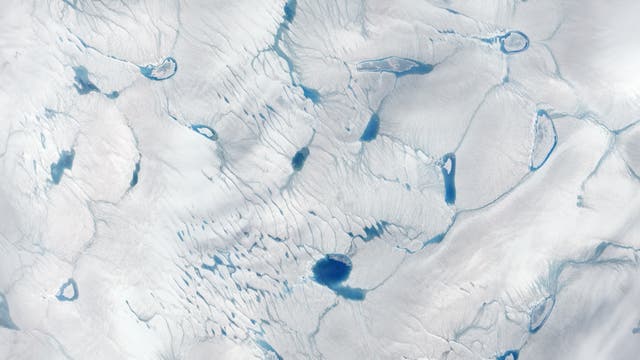 Eisdecke in Grönland 2014 und 2016
