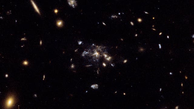 Hubble-Aufnahme der Spinnennetz-Galaxie