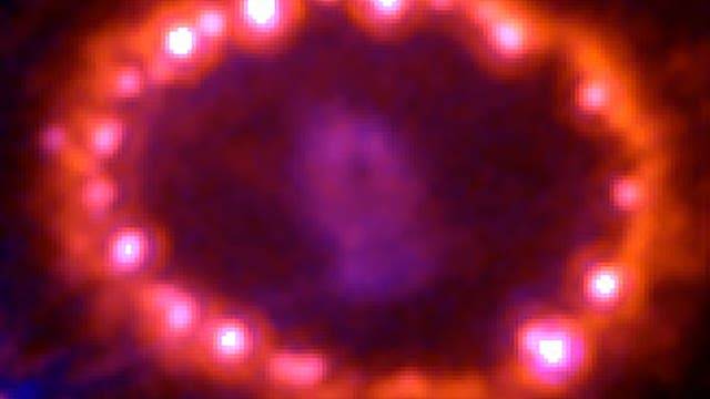 Hubblebild von SN 1987A im Jahr 2003