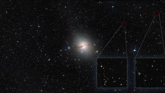 Galaxie Centaurus A und ihr galaktischer Halo