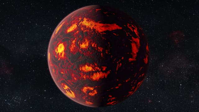 Der Exoplanet 55 Cancri e (künstlerische Darstellung)