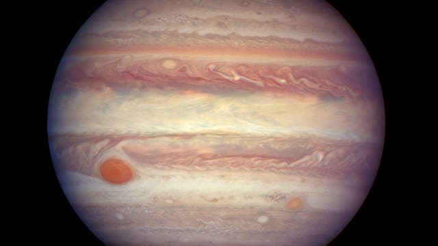 Jupiter am 3. April 2017 (Aufnahme des Weltraumteleskops Hubble)