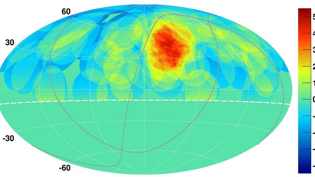 Kosmische Strahlung am Nordhimmel