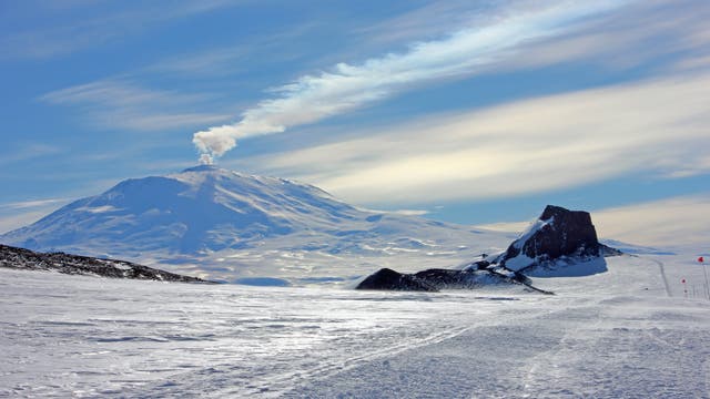 Der südlichste aktive Vulkan der Erde: Mount Erebus