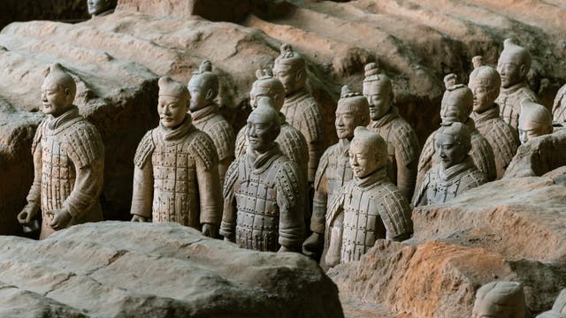 Terrakotta-Armee im Grab des ersten Kaisers von China