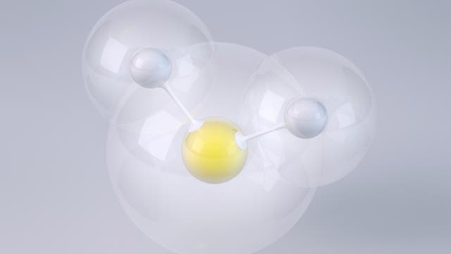 Molekül Schwefelwasserstoff