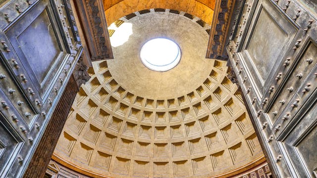 Das Pantheon in Rom von innen.