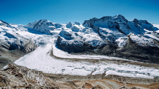 Gornergletscher im Monte-Rosa-Massiv 