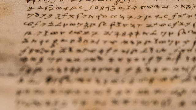 Ein unlesbarer Brief aus dem 16. Jahrhundert mit Chiffren