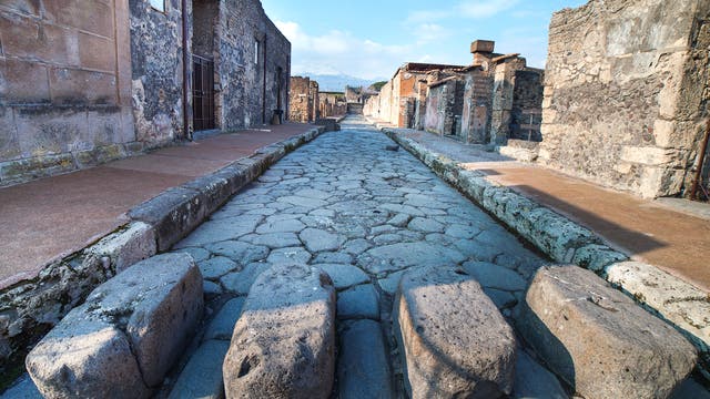 Straße in Pompeii