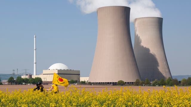 Das Kernkraftwerk Grohnde in Niedersachsen