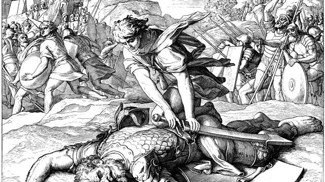 David besiegt Goliath