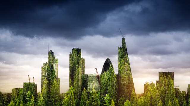 Begrünte Londoner Wolkenkratzer