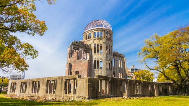 Ruine der Industrie- und Handelskammer in Hiroshima - auch Atombombenkuppel genannt