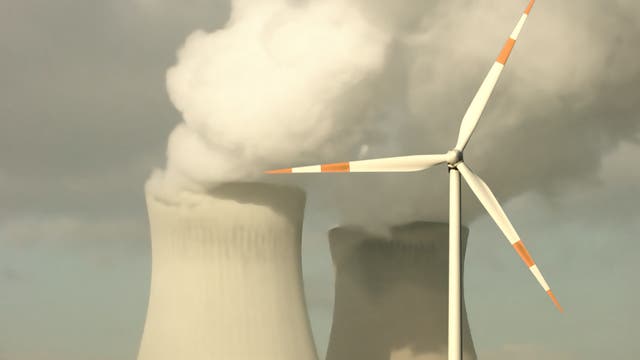 Windkraft gegen Atomenergie