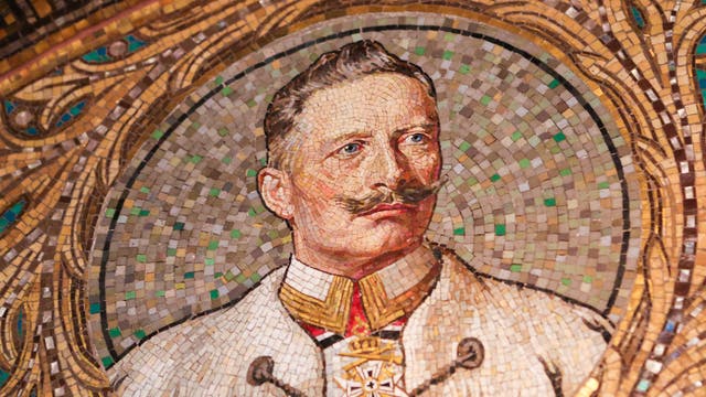 Kaiser Wilhelm II. auf einem Mosaik in der Erlöserkirche Gerolstein