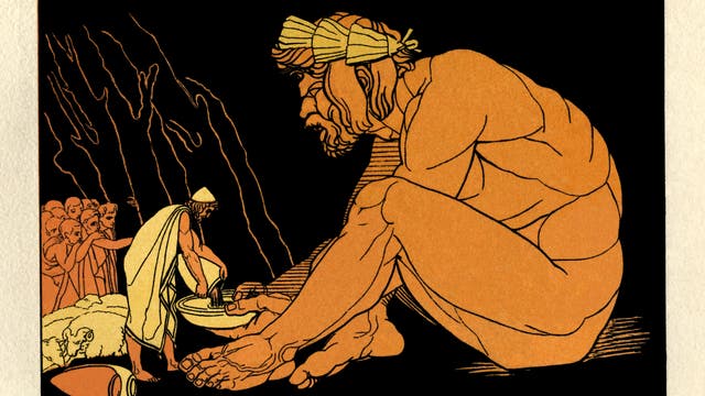 Odysseus in der Höhle des Polyphem