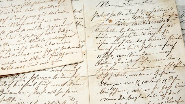 Historischer Brief in deutscher Sprache