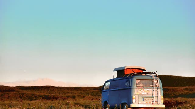 VW-Bus Camping in der Abgeschiedenheit