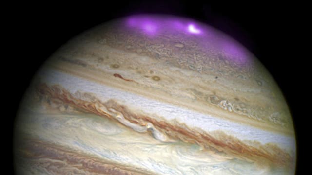 Polarlichter auf Jupiter