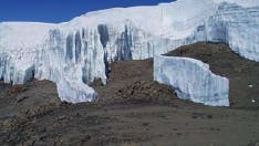Gletscherschwund am Kilimandscharo