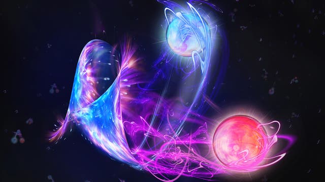 Spontane Entstehung von Teilchen und Antiteilchen (Symbolbild)