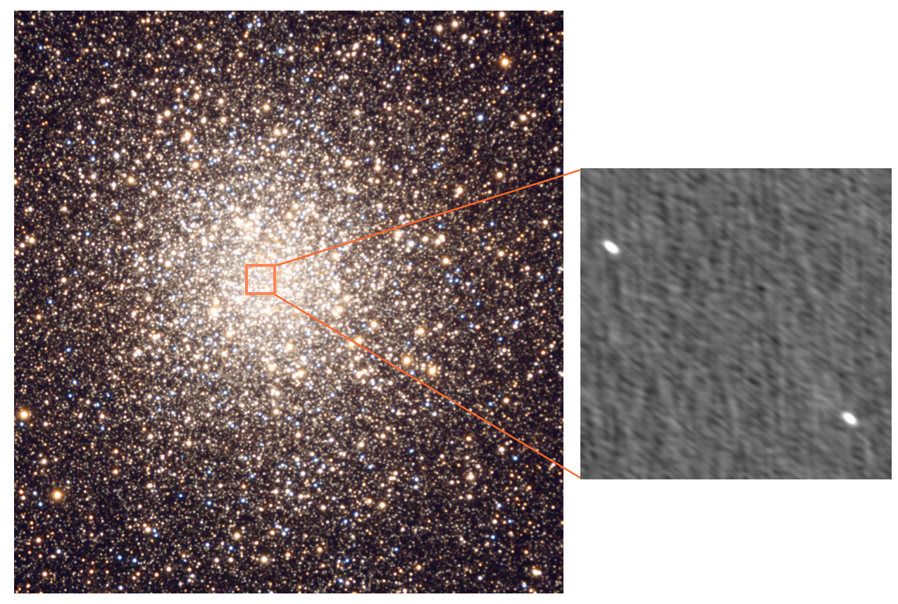 Schwarze Löcher in Messier 22