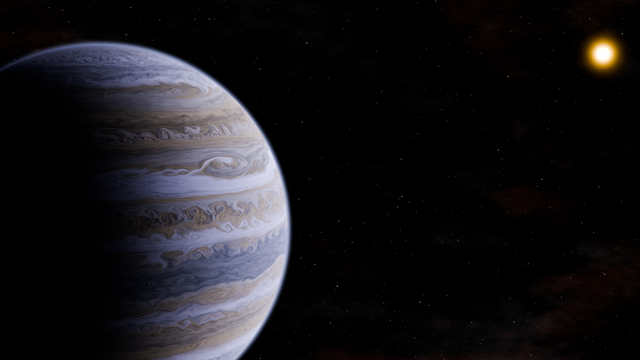 Der Exoplanet Epsilon Indi Ab (Illustration)