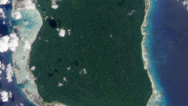 North Sentinel Island aus der Luft