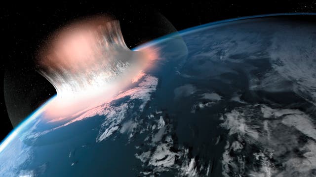 Asteroiden-Einschlag auf der Erde