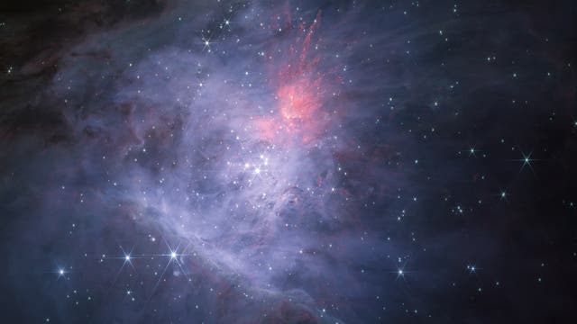 Finger aus Staub und junge Sterne im Bereich des Orion-Nebels.