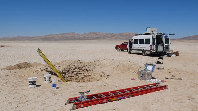 Grabungsarbeiten in der Atacama-Wüste