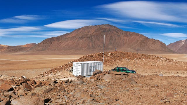 Der Gipfel des Cerro Chajnantor ist der Standort des TAO-Observatoriums.