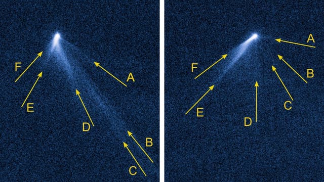 Der aktive Asteroid P/2013 P5 (Aufnahmen des HST)