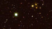 Rekordgalaxie z8_GND_5296 aufgenommen mit dem Weltraummikroskop Hubble