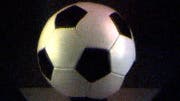 Fußball aufgenommen mit 1-Pixel-Kamera