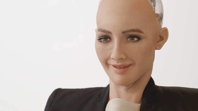 Roboterfrau Sophia