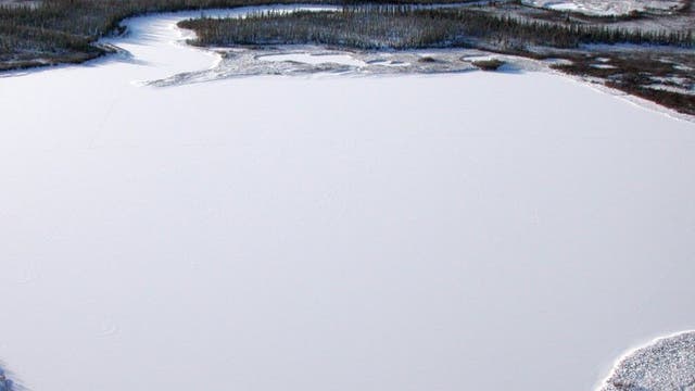 Seenlandschaft in Nordsibirien