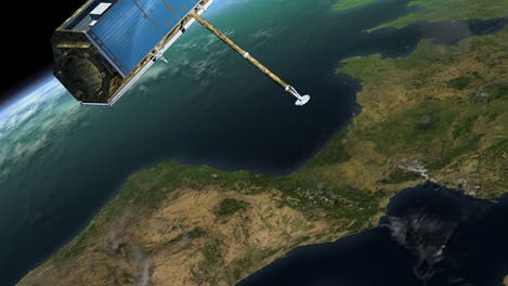 Satellit TerraSAR-X über Europa