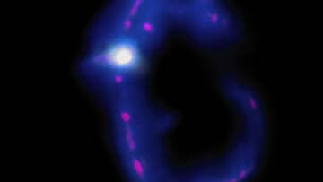Computersimulation einer Galaxienkollision