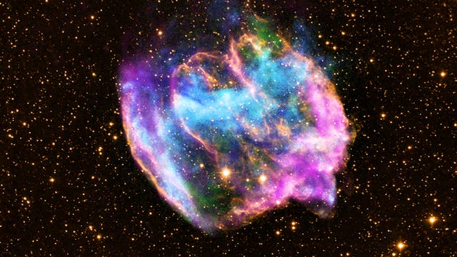 Der Supernova-Überrest W49B im Sternbild Adler